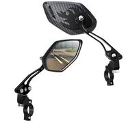 Specchietto Retrovisore Manubrio per Mountain Bike, 1 Paio Nero