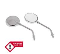 Specchietto retrovisore manubrio SHIN YO Mini, cromato