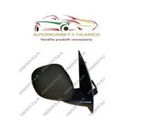Prasco Specchietto retrovisore FT1237003 destro a cavi nero convesso cromato per Fiat Panda 169