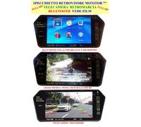SPECCHIETTO RETROVISORE MONITOR 7"TELECAMERA RETROMARCIA -TOUCH SCREEN BLUETOOTH