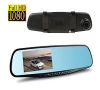 SPECCHIETTO RETROVISORE MONITOR DVR VIDEO REGISTRA TF TELECAMERA AUTO 1080P