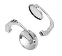 Specchietto Retrovisore Moto 8/10 Mm In Ferro ABS Cromato Nero Specchio Universale Per Royal Enfield Interceptor 650 Meteor 350