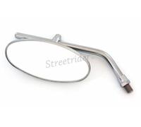 Specchietto Retrovisore Moto Cromato Ovale Vespa Custom DX SX Regolabile M10