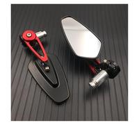 Specchietto Retrovisore Moto Laterale Per Estremità Barra In Alluminio Per Moto Da 7/8 "22mm Specchietti Retrovisori Universali Per Manubrio Per Bici(3)