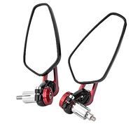 Specchietto retrovisore moto, rotazione 360 ° 7/8 "22mm Specchietto retrovisore manubrio moto