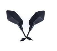 Specchietto Retrovisore Moto Scooter E-Bike Specchietti Retrovisori Elettrombili Convesso Sul Lato Posteriore 8mm 10mm Universale(10mm black)