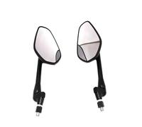 Specchietto Retrovisore Moto Specchietto Retrovisore Universale Per Moto Nero 8 Mm 10 Mm Anti-caduta Pieghevole Ovale Specchietti Moto(Style 2)