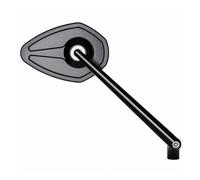 Specchietto retrovisore moview sport xl senza vetro nero universale Motogadget