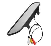 Specchietto Retrovisore per Auto con Display LCD Monitor per Visione Posteriore con Ingressi Video per Telecamera Dvd Installazione Facile Nero