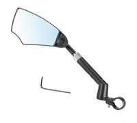 Specchietto retrovisore per bicicletta con lente retrattile regolabile e rivestimento antiriflesso per svolte e cambi di corsia più sicuri. Adatto a manubri con diametro da 21 a 24 mm (destro).