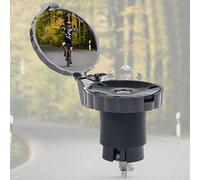 Specchietto retrovisore per bicicletta da polso, resistente agli urti, convesso, sicurezza per braccio del manubrio, facile da equitazione, accessorio per visibilità, sistema rotante a 360 gradi, per