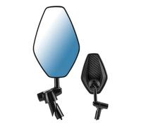 Specchietto retrovisore per bicicletta - Lente convessa antiriflesso ultra chiara, vetro ad alta definizione lato sinistro, accessorio di sicurezza per ciclisti, design robusto regolabile, giovani