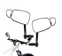 Specchietto retrovisore per bicicletta posteriore, lente ampia girevole e regolabile a 360 gradi, specchietti retrovisori per manubrio moto, per esterni, viaggi, ciclismo, strada, moto, mountain bike
