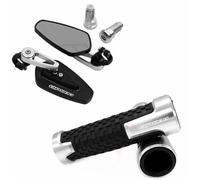 Specchietto retrovisore Per GILERA GP800 GP 800 Motocicletta Visualizza Specchietti Retrovisori Laterali Manubrio Manopole(Silver)