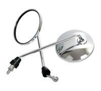 Specchietto Retrovisore Per Manubrio Moto 2 Pezzi/coppia Specchietti Retrovisori Per Scooter Per Ciclomotori Laterali Rotondi 8 Mm Accessori Specchietti Laterali Moto