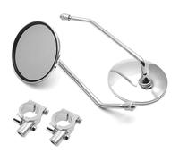 Specchietto Retrovisore Per Manubrio Moto Coppia Di Specchietti Retrovisori Universali Per E Scooter Rotondi Ovali Da 8 Mm 22Mm 25Mm Specchietti Laterali Moto(For 25mm handlebar)