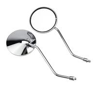 Specchietto Retrovisore Per Manubrio Moto Coppia Di Specchietti Retrovisori Universali Per E Scooter Rotondi Ovali Da 8 Mm Accessori Specchietti Laterali Moto(For M8 hole)