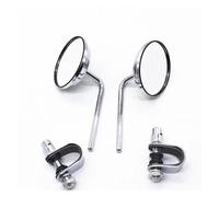 Specchietto Retrovisore Per Mo&to In Acciaio Inox, Classico, Retrò, Vintage, Rotondo, Universale, 22-25 Mm, Convesso, Clip(B)