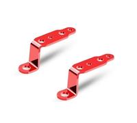 Specchietto retrovisore per moto, faro modificato, faretto multifunzionale, accessori per auto elettriche, staffe di estensione faro per lampadina Staffe Supporto Faretti(2PCS Red)