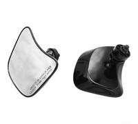 Specchietto Retrovisore per moto Gliding Glide 2024 Lega Alluminio | Lega alluminio , design tondo classico, visibilità posteriore per chiara, resistenza usura, per stile vintage(Black)