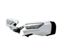Specchietto Retrovisore Per Moto Indicatore Direzione Lente Trasparente Per Honda Per Gold Wing GL1800 2018-2023(Matte Black White)