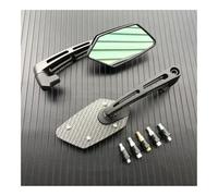 Specchietto Retrovisore Per Moto Nero Carbonio Blu Rosso Giallo Argento Scooter E-bike Specchietti Laterali Girevoli HD Vision 8mm 10mm Specchietti Retrovisori