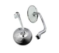 Specchietto retrovisore per moto Per Benelli TRK 125 251 502X Specchietto Retrovisore In Lega Di Alluminio 8 10 Mm Specchietto Per Moto In Vetro Bianco(White)