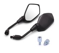 Specchietto retrovisore per moto Per CB1100 CRF1000L CBF1000 CB600F 2 pezzi/coppia specchietti retrovisori in fibra di carbonio per moto in vetro bianco(Carbon fiber)