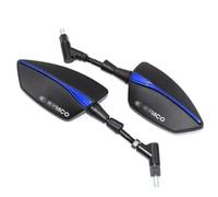 specchietto retrovisore per moto Per KYMC&O XCI&TING 250 XCI&TING 300 XCI&TING 400 AK550 AK 550 2017-2020 Moto Moto CNC Specchio Retrovisore Lato Posteriore Specchi (Color : Blue)