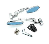 Specchietto retrovisore per moto Specchietti Retrovisori Per Moto In Lega Di Alluminio HD Con Vetro Blu Da 6 Mm CBR 600 F3 F4i 900 929 954 1000 RR(White)