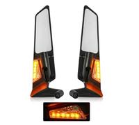 specchietto retrovisore per moto, Stealth Wind Wing, girevole a 180°, in alluminio, CNC M8 M10,Per MT07 MT09/SP MT10/SP MT15, facile installazione, sport Wingle Moto,Specchietto retrovisore ad ala fis