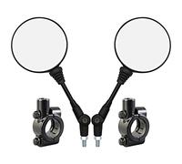 Specchietto retrovisore per moto, supporto per specchietto retrovisore moto, specchietto retrovisore rotondo pieghevole universale e base di montaggio da 10 mm per moto, scooter, biciclette