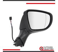 Specchietto Retrovisore per Renault Clio IV,4,2012-2018, Destro,Nero,Elettrico