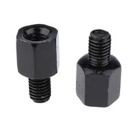 Specchietto retrovisore per scooter e moto laterale destro 8mm - Adattatore destro 8mm nero