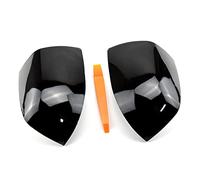 Specchietto retrovisore portiera 2 Pezzi Per Ford Per Focus 2005-2008 Nero Di Carbonio E Nero Brillante Coperture Per Specchietti Tappi Per Specchietti Retrovisori Auto Retrovisore(No light-1)