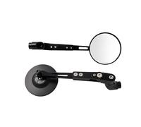 Specchietto retrovisore rotondo nero per moto, scooter, moto, specchietti A Pro