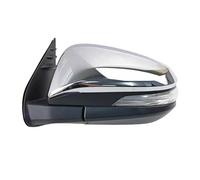 Specchietto Retrovisore Sinistra Destra Specchietto Retrovisore Laterale Assemblaggio Pieghevole Indicatori Direzione LED Per Toyota Per Hilux 15 Specchietto laterale(Argento,5 Wire L)