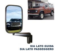 SPECCHIETTO RETROVISORE SINISTRA DESTRO SX DX CON BRACCIO LAND ROVER DEFENDER