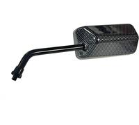 Specchietto Retrovisore Sinistro Univ Carbon Look 8mm Moto Scooter E-Bike Ciclo