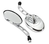 Specchietto Retrovisore Specchi Retrovisori Moto Ovali Trasparenti Per Dyna Per Softail Per Sportster Per Touring Per FERRO Per Custom XL 1200 883 Per Fatboy