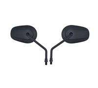 Specchietto Retrovisore Specchietti Retrovisori Laterali Cromati Neri Da 10 Mm Per Motocicletta Per Suzuki Per Intruder Per Volusia VS VL 700 750 800 1400(Black)