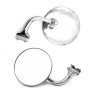 Specchietto Retrovisore Specchietto Retrovisore Laterale Rotondo Argento Per Auto D'epoca In Acciaio Inossidabile Retro Anteriore E Posteriore Adatto Alla Maggior Specchietti Moto Specchietti