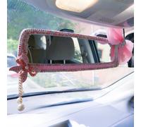 Specchietto Retrovisore Strass Farfalla Cristallo Wind-Bell Decorazione Auto