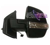 SPECCHIETTO RETROVISORE SX MECCANICO NERO C/FAN 2 VETRI FIAT DOBLO' 10>15