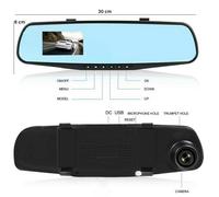 Specchietto Retrovisore Telecamera Scatola Nera Dash Cam Registrazione Schermo