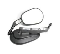 Specchietto Retrovisore Universale Da 8 Mm Per H&arley Road King Touring XL 883 Sportster Fatboy Dyna FXDF FLSTF Softail Springer V-ROD(A)