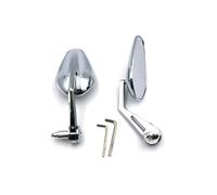 Specchietto Retrovisore Universale Manubrio Moto Specchietto Retrovisore In Lega Alluminio Universale Per Benelli Per TNT150 Per VOGE 525 DSX Per YZF-R1 Specchietto terminale manubrio(Chrome)