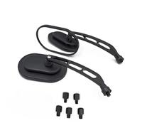 Specchietto Retrovisore Universale Per Filettatura M10 Per Street Glide Road King Nero Accessori Per Specchietti M&oto(B)