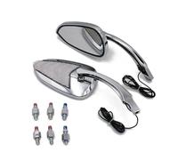 Specchietto Retrovisore Universale Per M8 M10 Con Indicatori Di Direzione A LED Per M&oto(D)