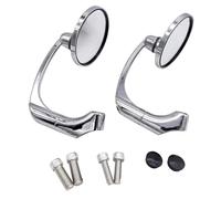 Specchietto retrovisore universale per manubrio di moto, specchietti retrovisori laterali, accessori per moto con viti da 8 mm a 10 mm Retrovisore(Chrome)
